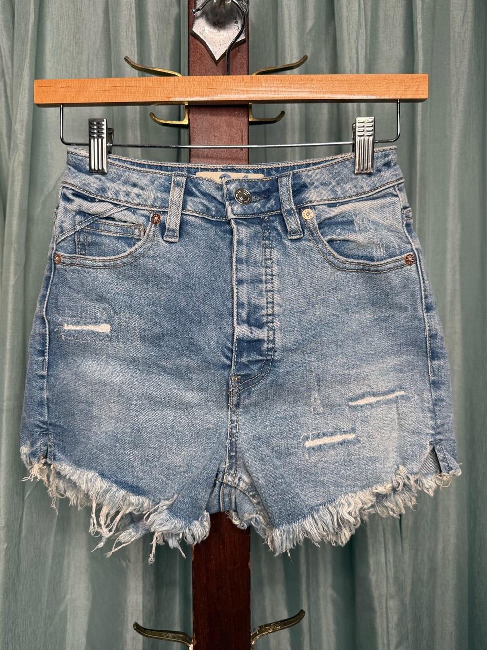 We The Free Crvy Cut Off Denim Shorts